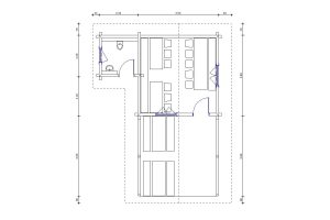 Eventhaus - Partyhaus für Weinverköstigung - Grundriss von Perr - Blockhausbau